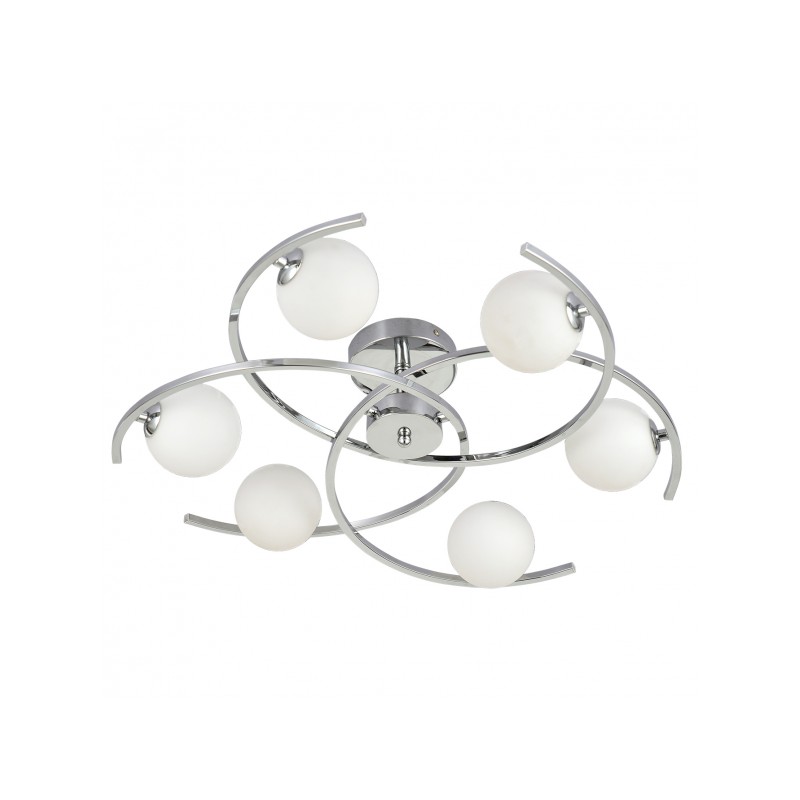 Plafón Conil cromo 6 x LED G9 Fabrilamp